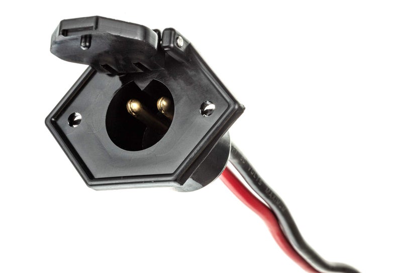 MotorGuide موترغيد 8M4000954 مقبس طاقة لمحرك التجديف، 2-سن، 12 فولت، 24 فولت أو 36 فولت لمحركات التجديف، لتركيب لوحة المقدمة - Image 2